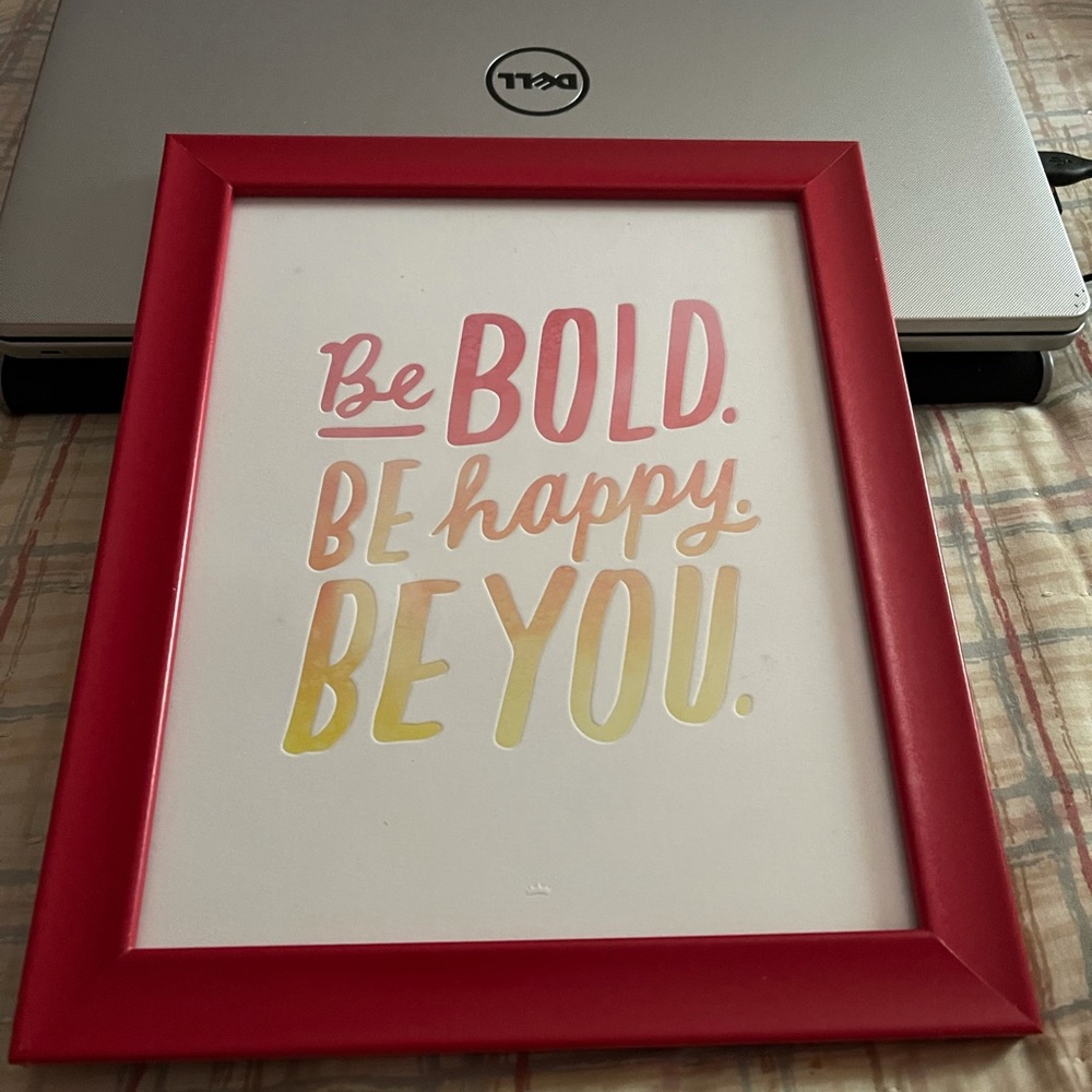 Framed print.